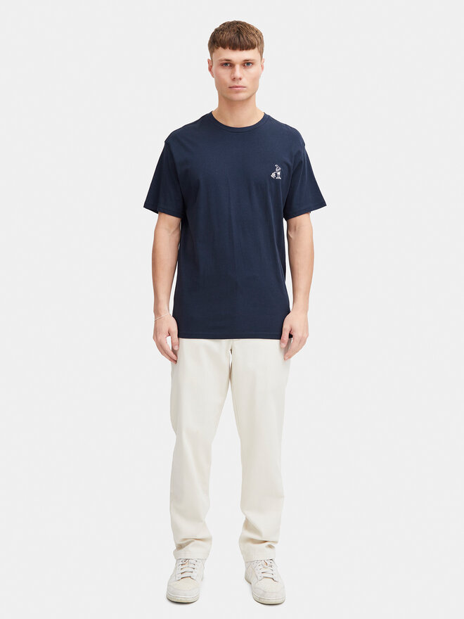 Solid Solid T-shirt Ilias 21108139 Tamnoplava Regular Fit