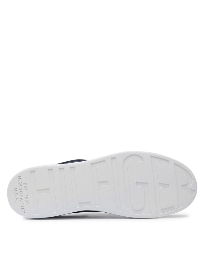 Tommy Hilfiger Sneakers Tommy Hilfiger Cupsole Court Stripes Knit Mix FM0FM03606 Dunkelblau