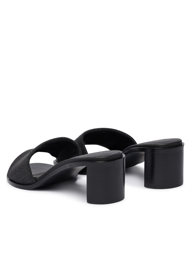 Calvin Klein Pantoletten Calvin Klein Block Heel Sandal Aop HW0HW03016 Schwarz