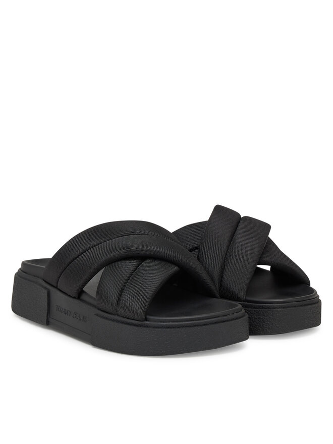 Tommy Jeans Klapki Tommy Jeans Tjw Flatform Sandal EN0EN02775 Czarny