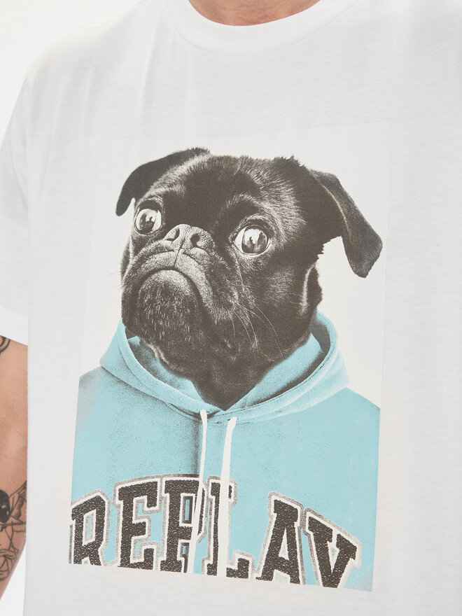 REPLAY Replay T-Shirt M6808.000.22662 Λευκό Regular Fit