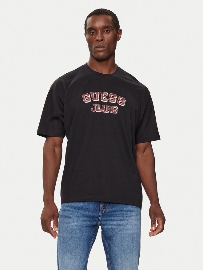 Guess Guess T-Shirt M4BI78 K8FQ4 Μαύρο Oversize