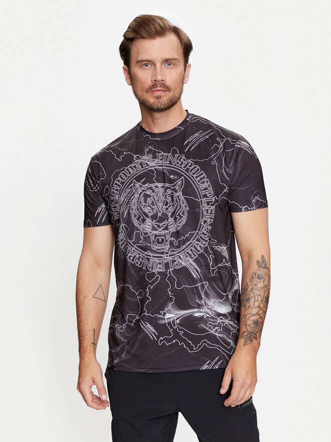 Plein Sport Plein Sport T-Shirt FADC MTK7513 STE003N Schwarz Regular Fit