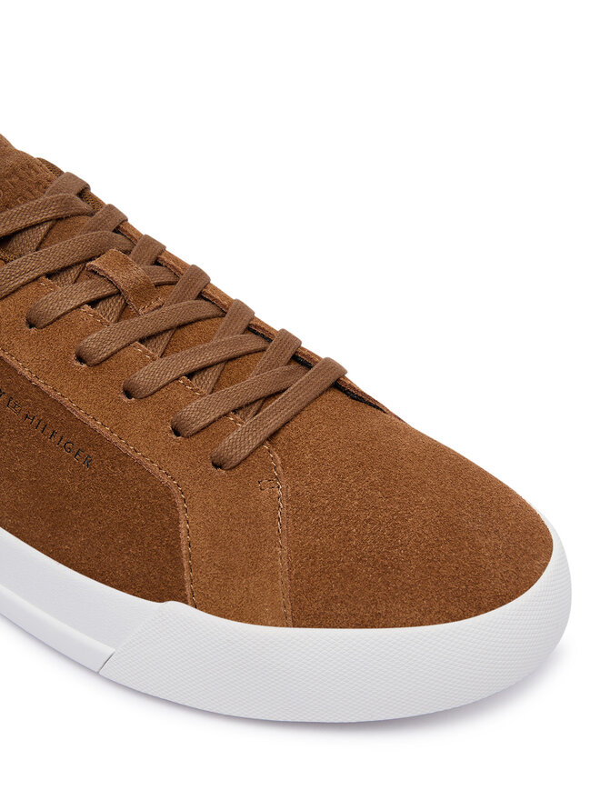 Tommy Hilfiger Sneakers Tommy Hilfiger Th Court Premium Suede FM0FM05880 Braun
