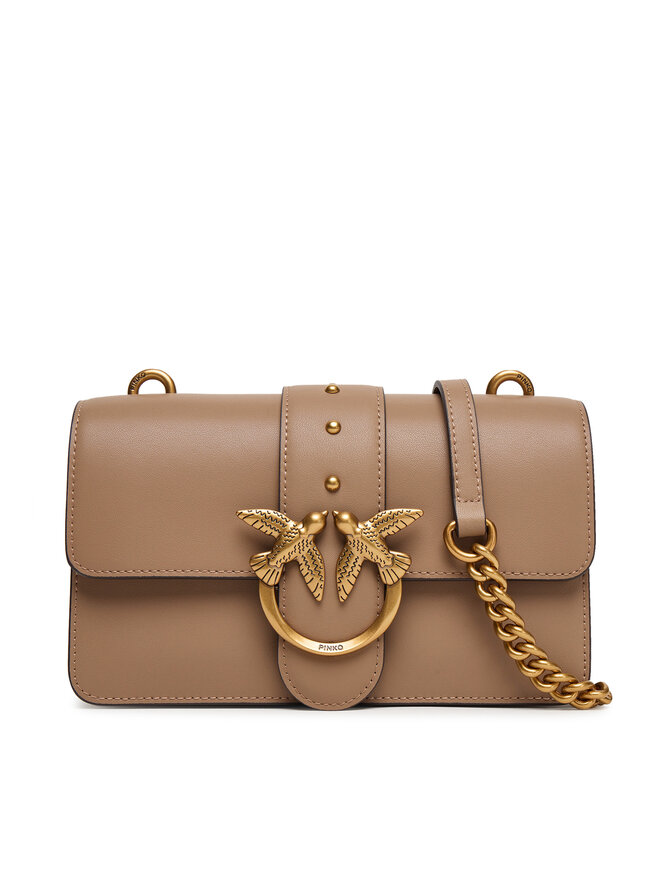PINKO Handtasche PINKO Love One Mini ST.CL Al 25-26 PLTT 105856 A0F1 Braun