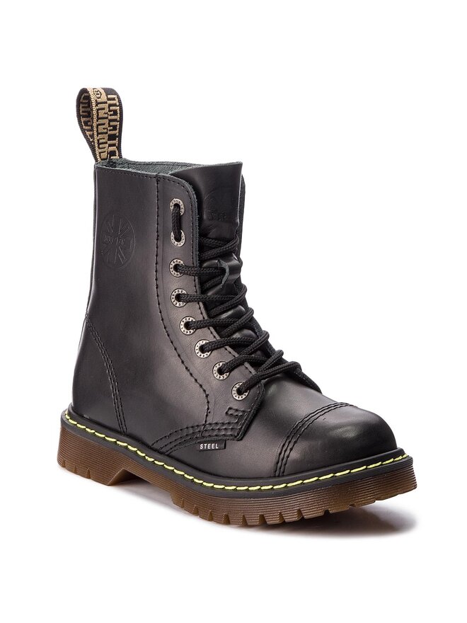 Steel Schnürstiefel Steel 113/AL/B Schwarz