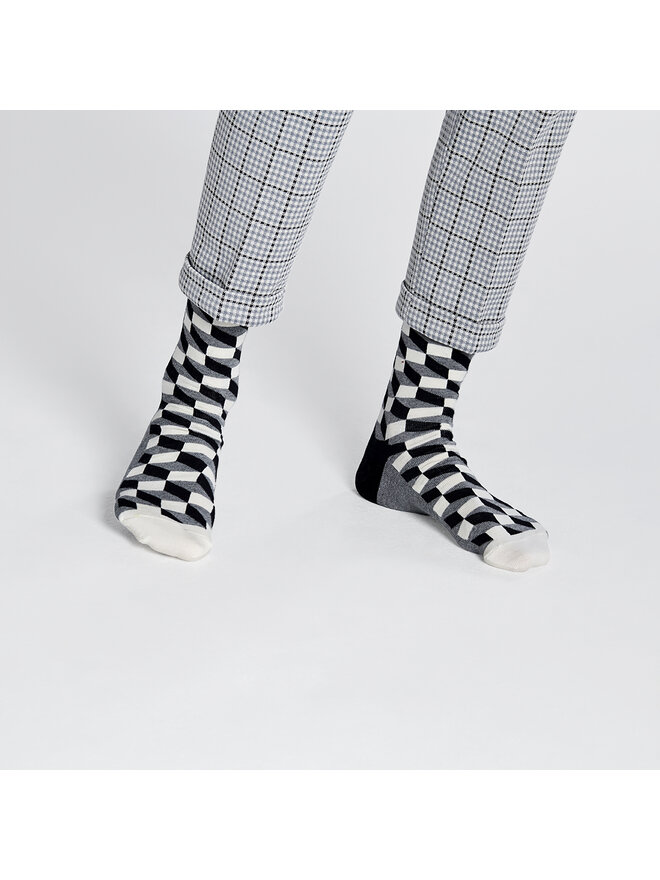 Happy Socks Happy Socks Hohe Unisex-Socken FO01-901 Grau