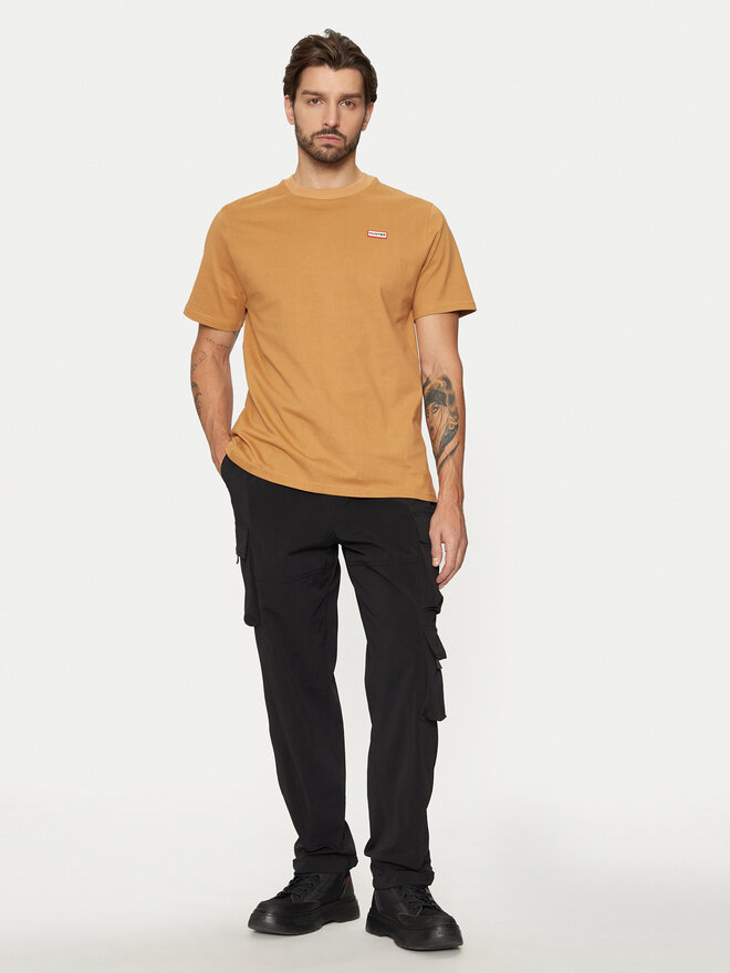Hunter Hunter Majica Alvin HARM0039242 Rjava Regular Fit