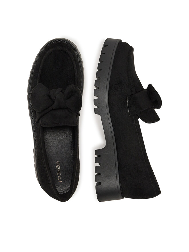 DeeZee Loafersy DeeZee HXG2108-93 Czarny