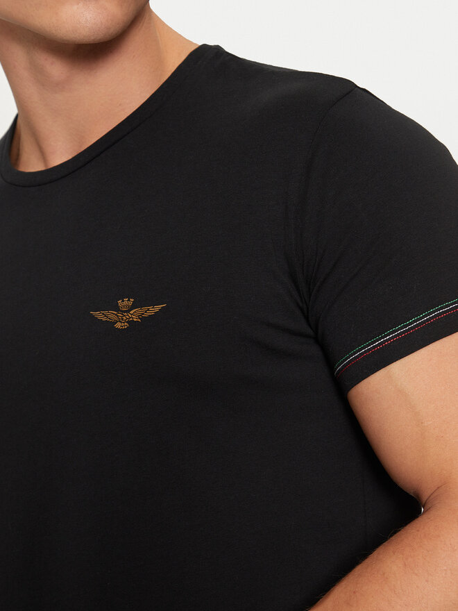 Aeronautica Militare Aeronautica Militare T-Shirt AM1UTI003 Schwarz Regular Fit