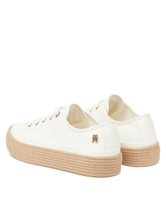 Tommy Hilfiger Εσπαντρίγιες Tommy Hilfiger Vulc Espadrille Sneaker FW0FW08404 Λευκό