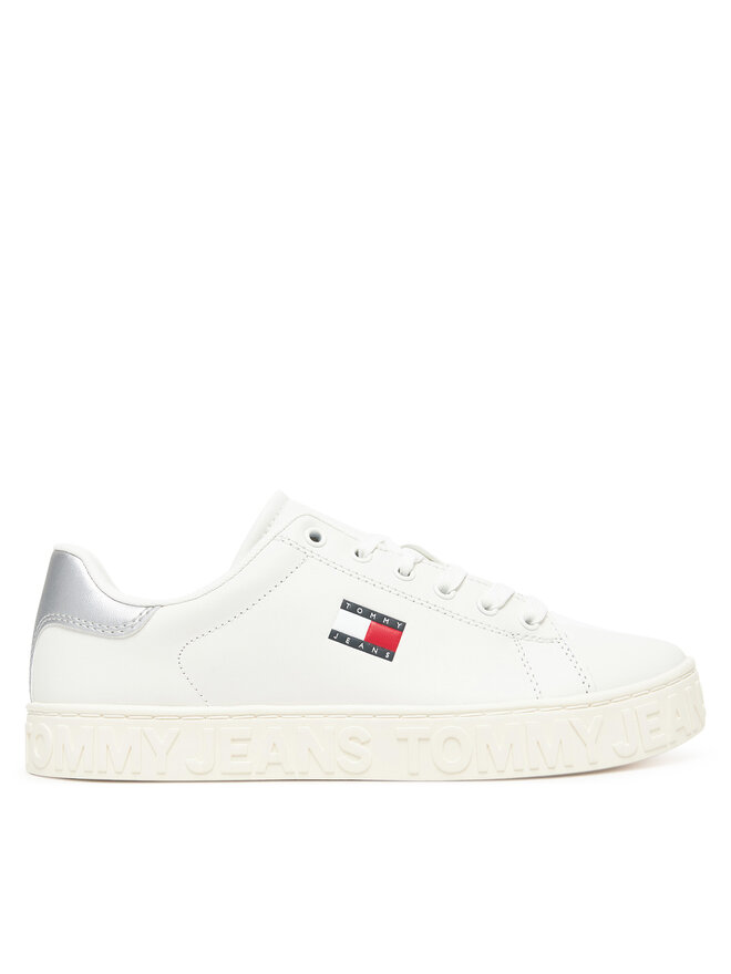 Tommy Jeans Sneakersy Tommy Jeans Tjw Logo Outsole Sneaker Ess EN0EN02703 Écru