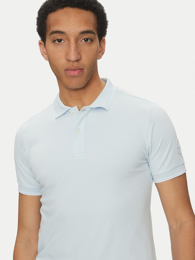 Geox Geox Polo marškinėliai M5510R T3236 F4508 Žydra Regular Fit