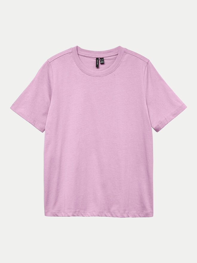 Vero Moda Vero Moda Marškinėliai Paulina 10316991 Rožinė Regular Fit