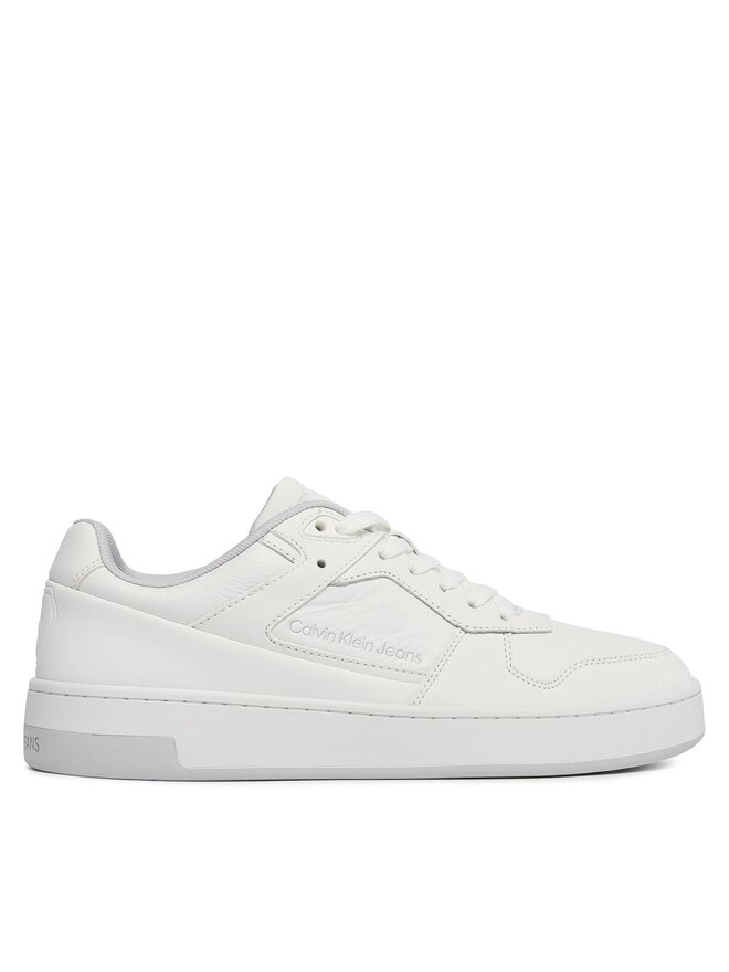 Calvin Klein Jeans Снікерcи Calvin Klein Jeans Basket Cupsole Low Lth In Sat YM0YM00867 Білий