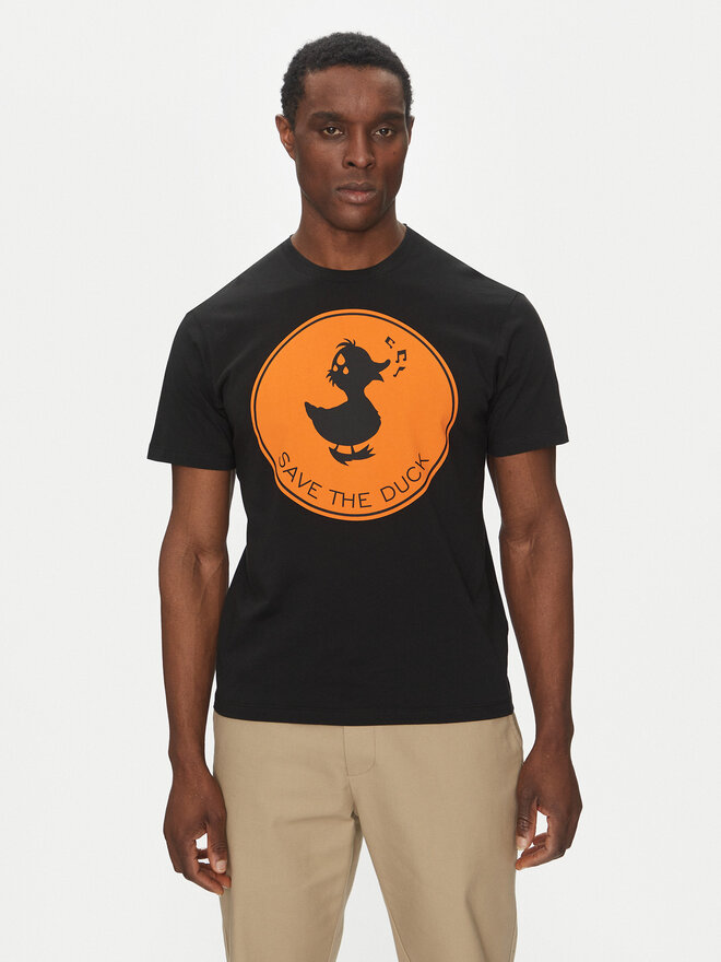 Save The Duck Save The Duck T-Shirt DT0825M BESY20 Μαύρο Regular Fit
