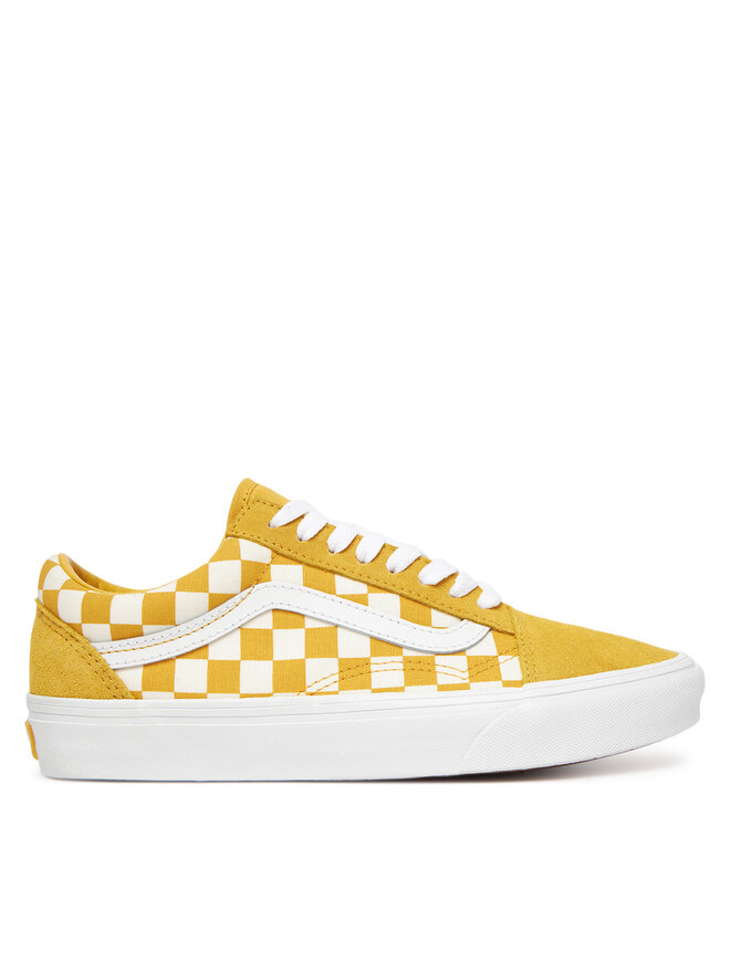 Vans Tenisówki Vans Old Skool Checkerboard VN000DB3ZX71 Żółty