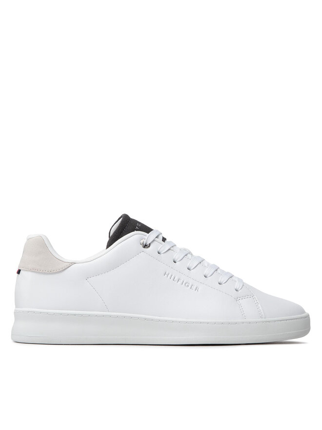 Tommy Hilfiger Sneakersy Tommy Hilfiger Retro Court Clean Cupsole FM0FM04246 Bílá
