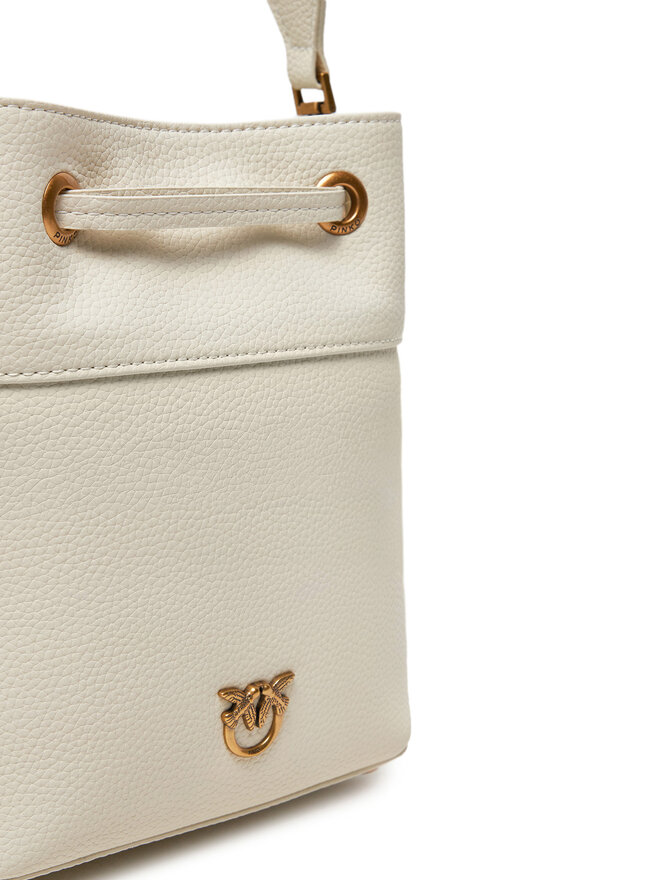 PINKO Kabelka PINKO Secchiello Mini PE 25 PLTT 104303 A29Q Écru
