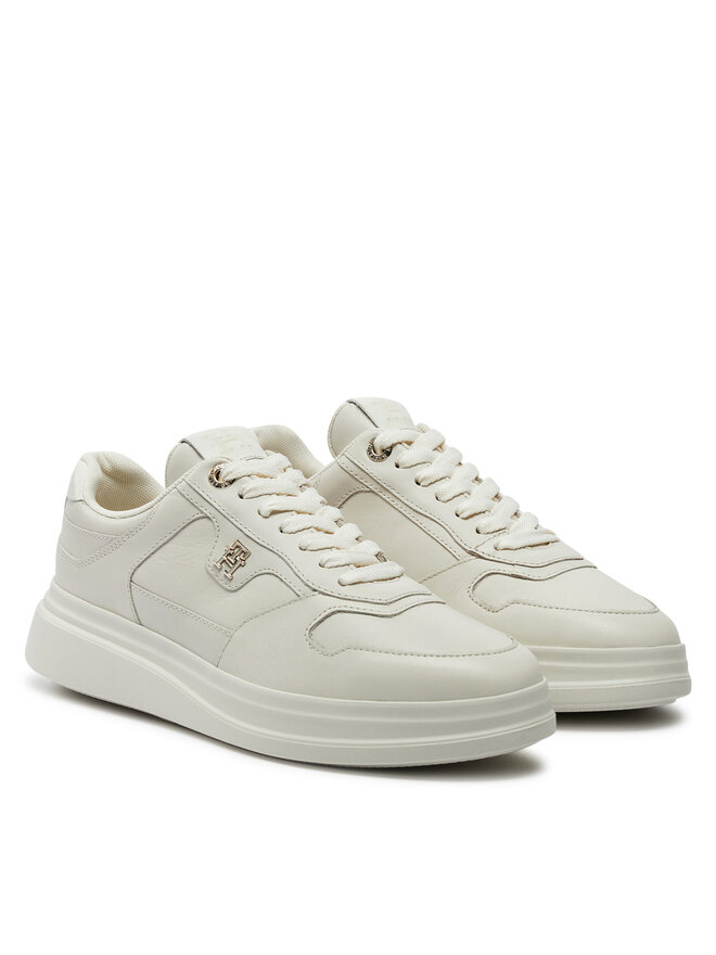 Tommy Hilfiger Снікерcи Tommy Hilfiger Lux Pointy Court Sneaker FW0FW07991 Écru