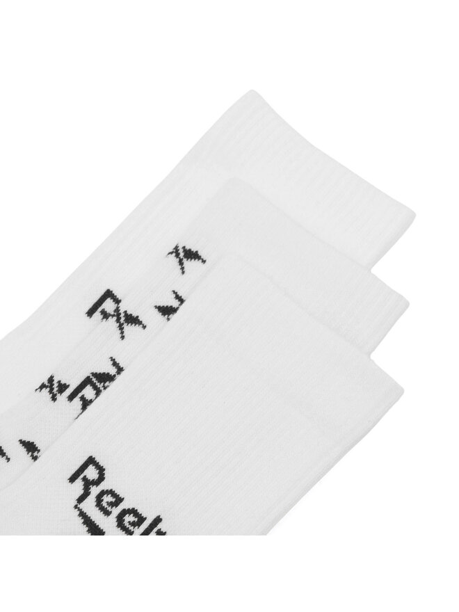 Reebok 3 pár uniszex hosszú szárú zokni Reebok Cl Fo Crew Sock 3P GG6682 Fehér