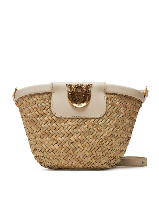 PINKO Kabelka PINKO Love Summer Bucket PE 25 PLTT 103325 A1RL Béžová