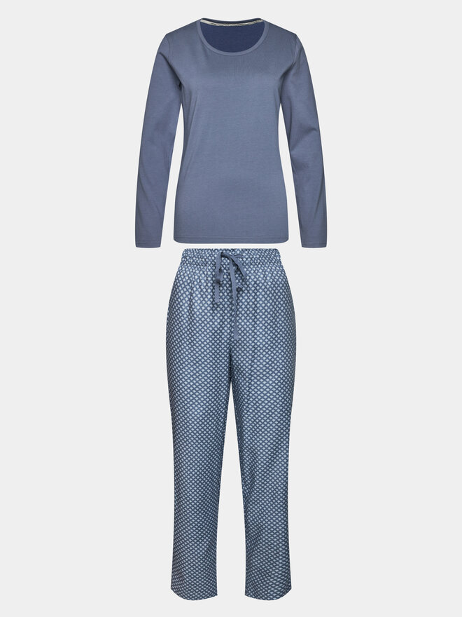 Selmark Selmark Pijama Corbatera P7373 Azul Regular Fit