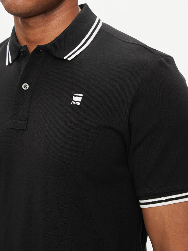 G-Star Raw G-Star Raw Polo marškinėliai Dunda D17127-5864 Juoda Slim Fit