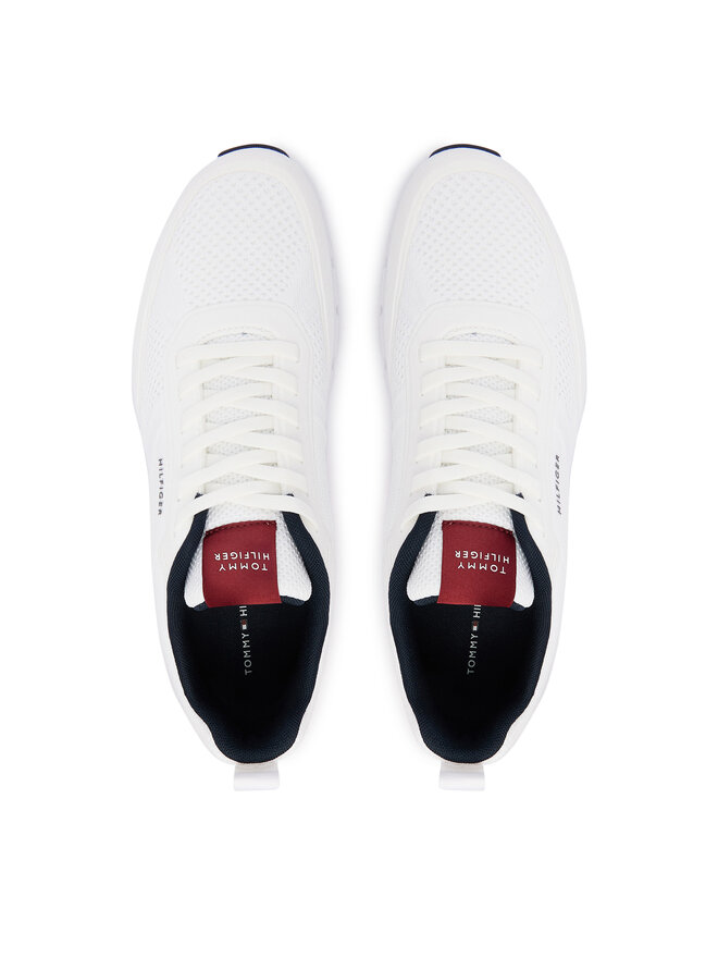 Tommy Hilfiger Sneakers Tommy Hilfiger Light Knitted Hilfiger Runner FM0FM06010 Weiß