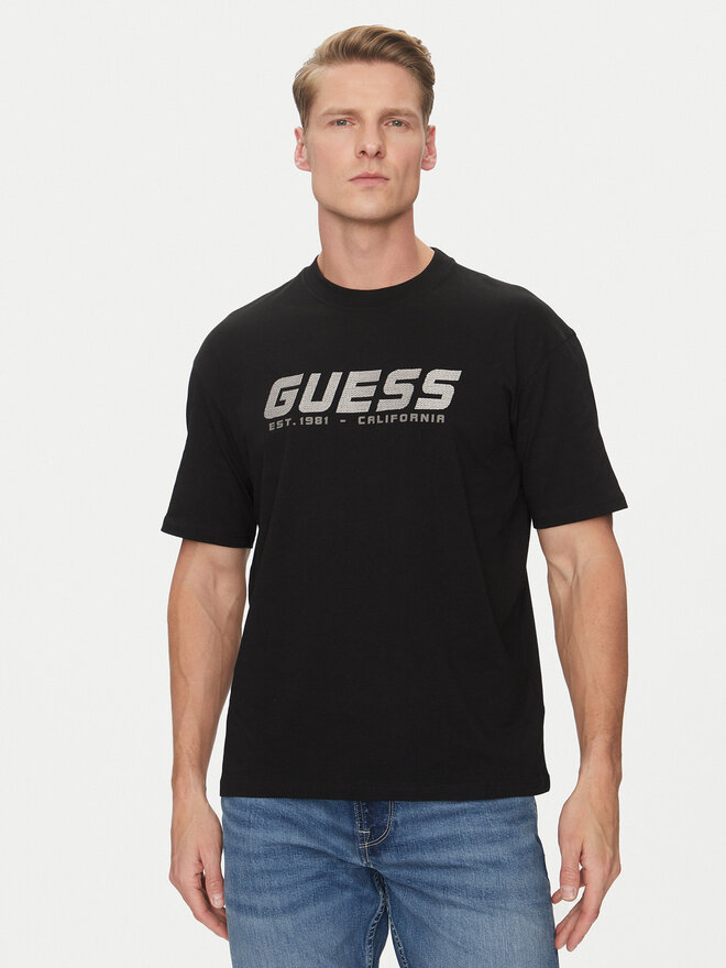 Guess Guess Camiseta Z5RI10 I3Z14 Negro Regular Fit