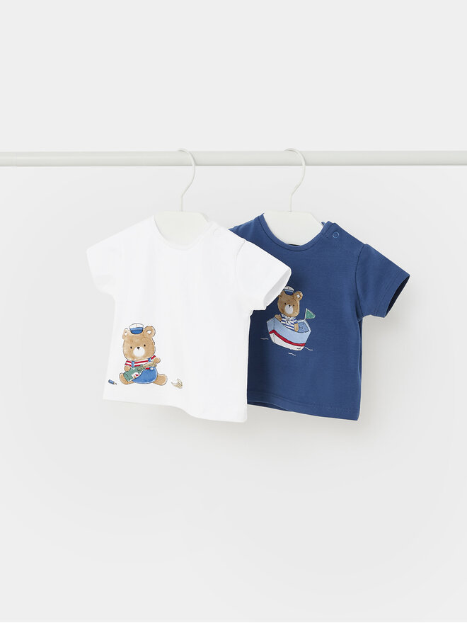 Mayoral Mayoral Set 2 majice 1002 Šarena Regular Fit