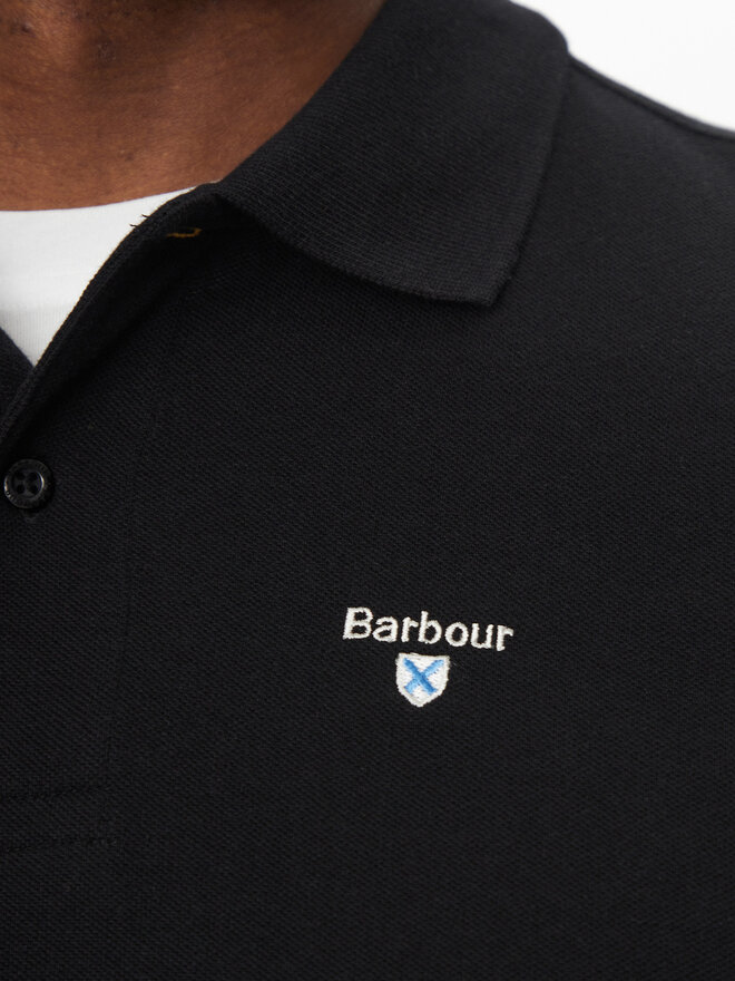 Barbour Barbour Poloshirt Original Sports MML0358BK31 Schwarz Tailored Fit