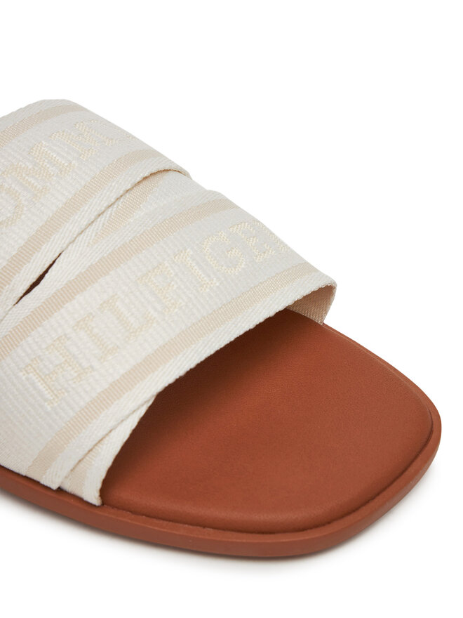 Tommy Hilfiger Šľapky Tommy Hilfiger Webbing Mule FW0FW08421 Biela