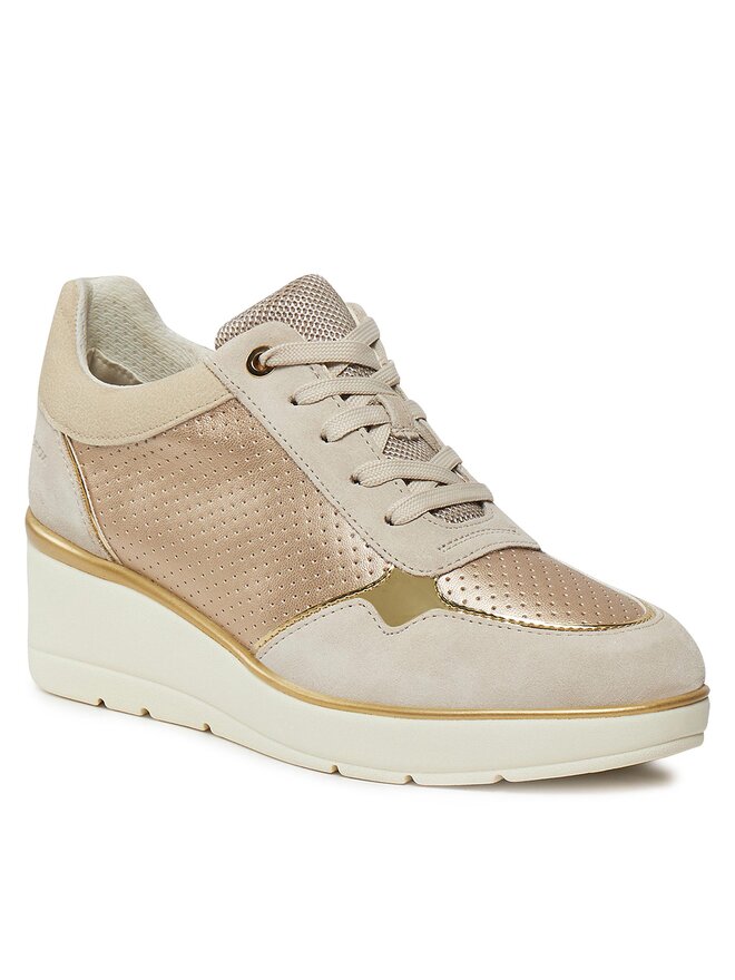 Geox Sneakersy Geox D Ilde D25RAA 0AJ22 CB55V Beżowy