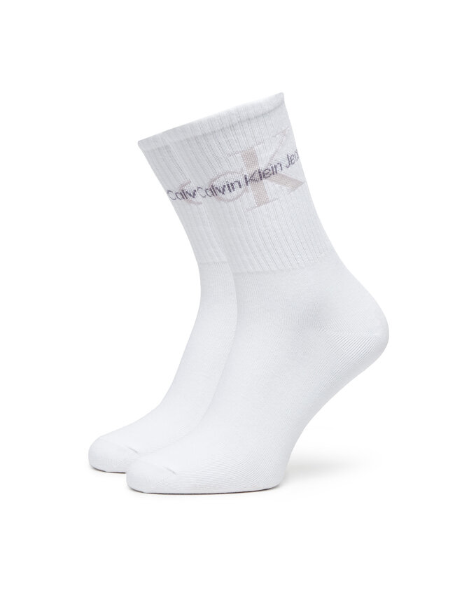 Calvin Klein Sada 4 párů dámských vysokých ponožek Calvin Klein 701229462 Barevná