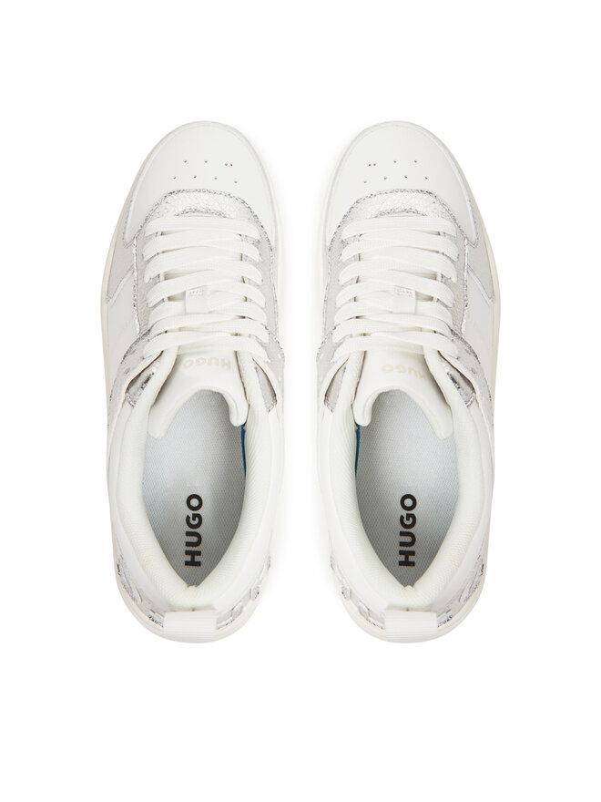 HUGO Sneakersy HUGO Lyssa Tenn 50541577 Biela