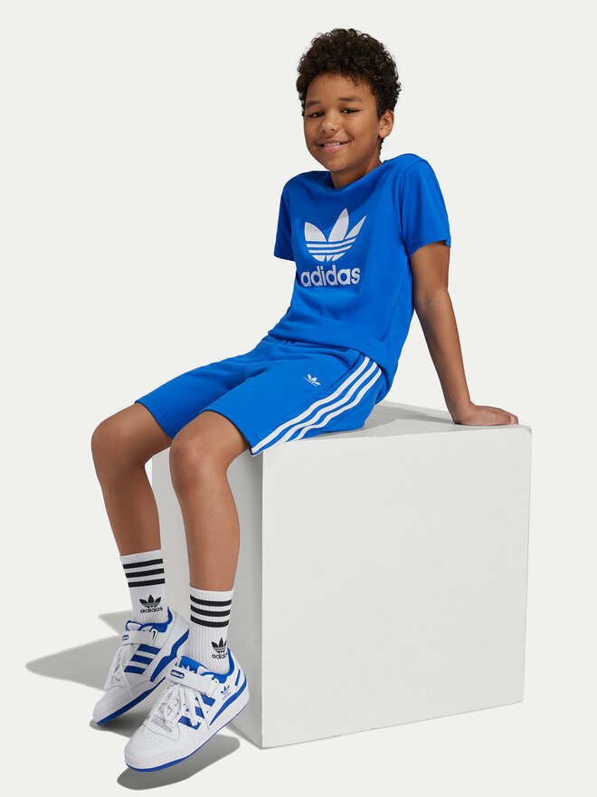 adidas adidas Marškinėliai adicolor Trefoil IY7425 Mėlyna Regular Fit