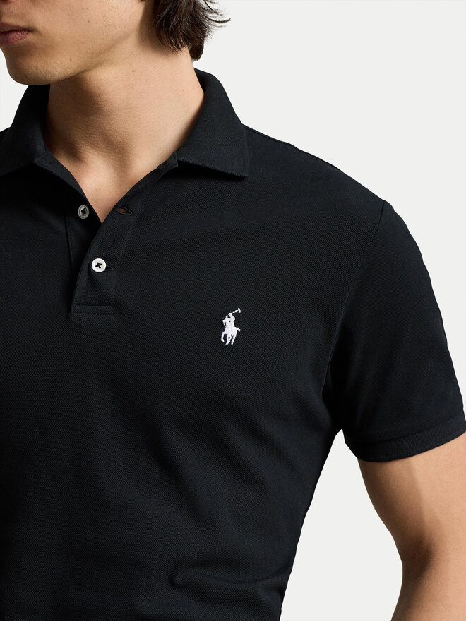 Polo Ralph Lauren Поло 710941439001 Чорний Custom Slim Fit