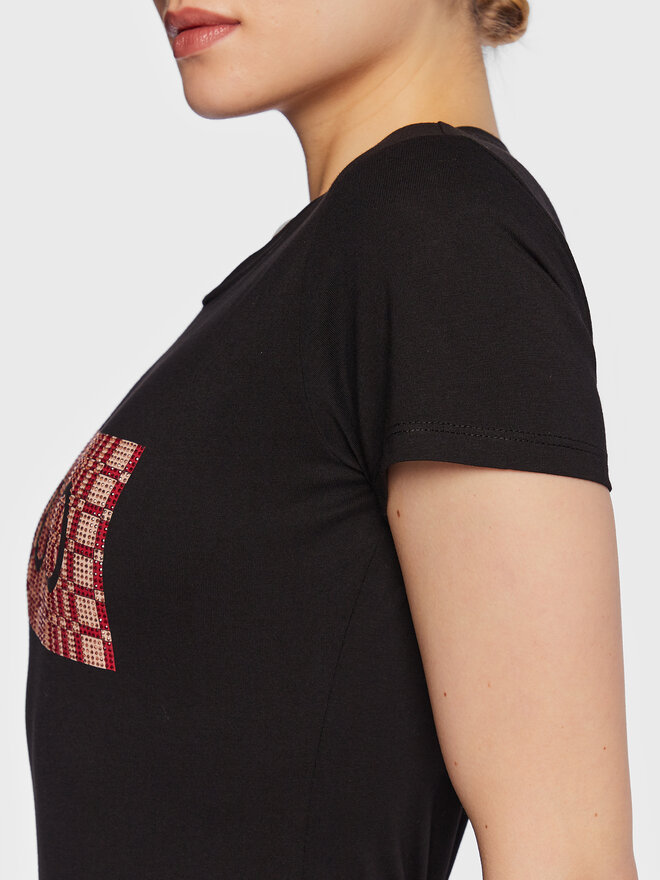 Liu Jo Liu Jo T-Shirt WA3467 JS923 Schwarz Regular Fit