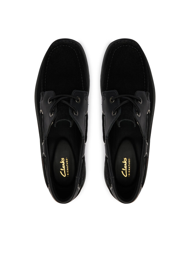 Clarks Slipper Clarks Cleyhill Boat 26186175 Schwarz
