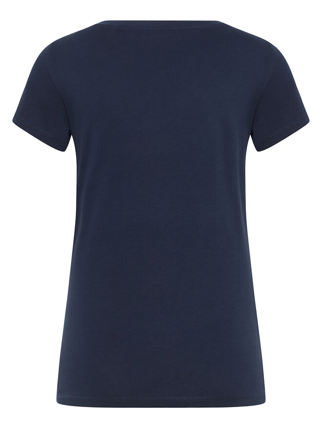 Mustang Mustang T-Shirt Beverly 1016517 Dunkelblau Slim Fit