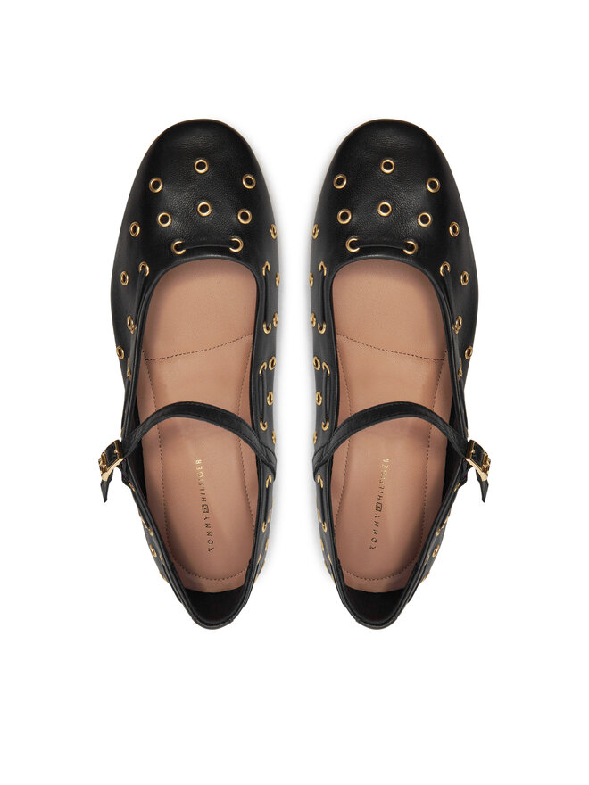 Tommy Hilfiger Μπαλαρίνες Tommy Hilfiger Maryjane FW0FW08311 Μαύρο