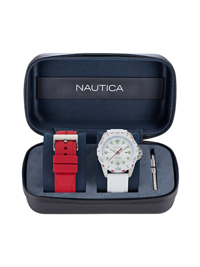 Nautica Uhr Nautica Nsr NAPNRS406 Weiß