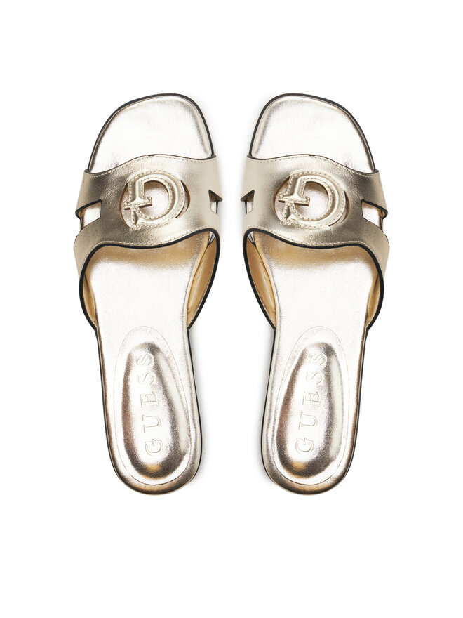 Şlapi Guess FLGCIA LEM19 Auriu | epantofi.ro