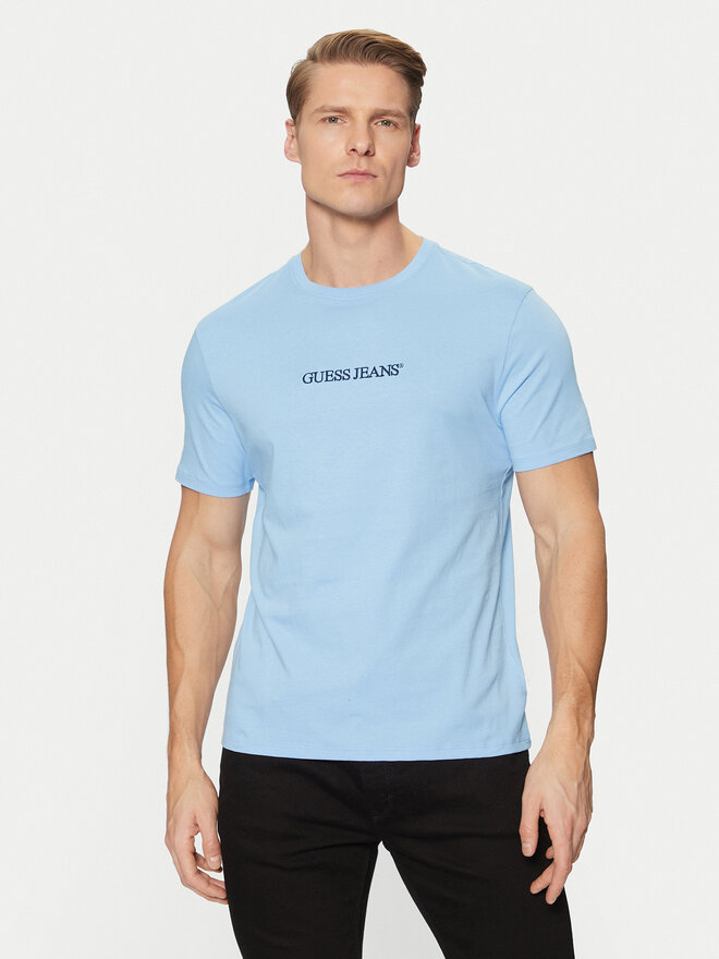 Guess Jeans Guess Jeans Camiseta M4YI52 K8HM0 Azul Slim Fit