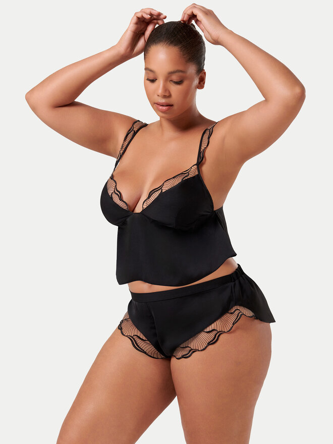 Bluebella Bluebella Πιτζάμα Marabel 42382 Μαύρο Basic Fit