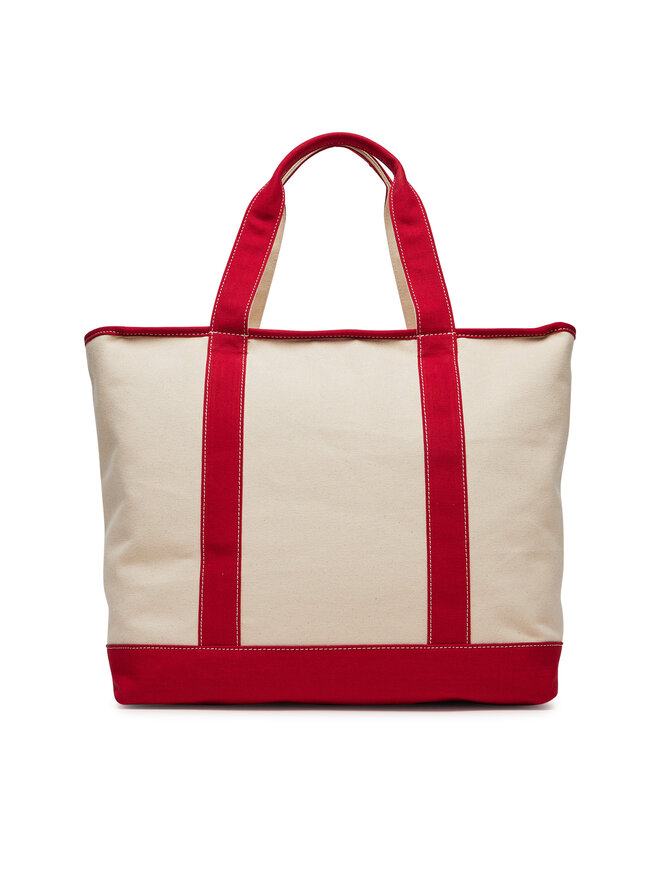 Tommy Hilfiger Τσάντα Tommy Hilfiger Th Summer Canvas Tote AW0AW17421 Μπεζ