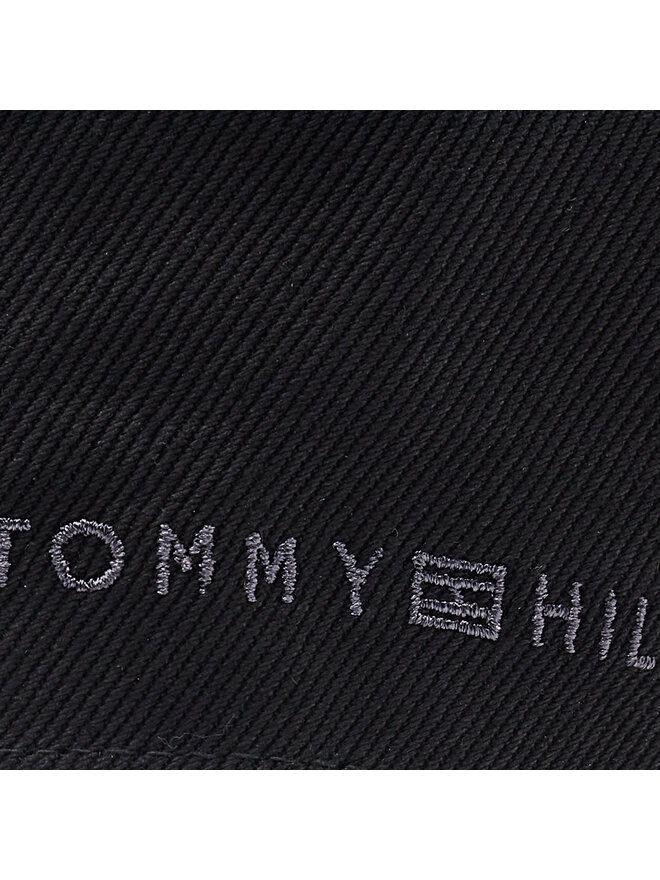 Tommy Hilfiger Schiebermütze Tommy Hilfiger Premium Casual Flat Cap AM0AM08618 Schwarz