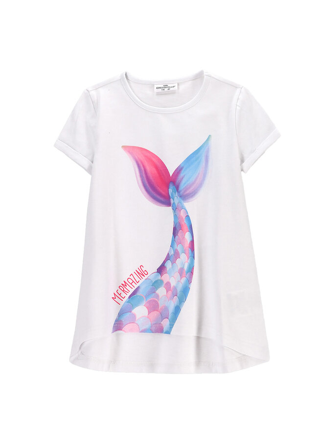 Coccodrillo Coccodrillo Camiseta WC5143203IGK Blanco Regular Fit