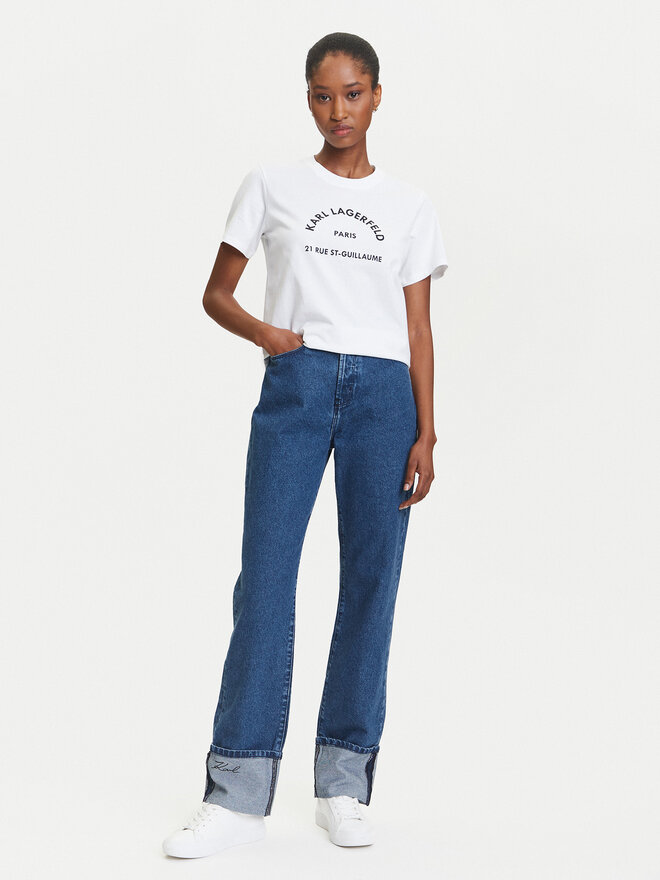 KARL LAGERFELD KARL LAGERFELD Camiseta A3W17105 Blanco Regular Fit